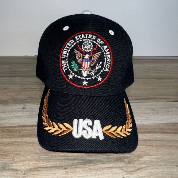 The United States Of America Bald Eagle Patriotic Hat (Raised Embroidered) USA - Picture 1 of 6
